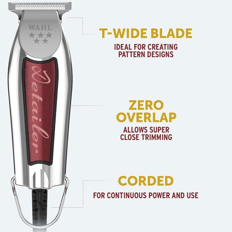 Wahl Detailer Corded Trimmer - Hair Health & Beauty