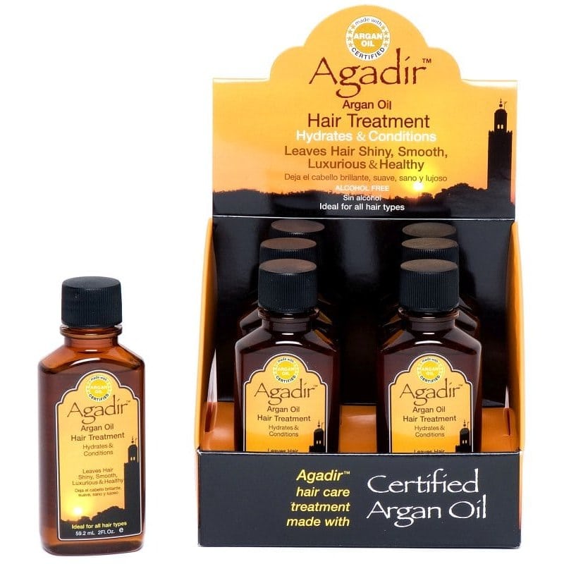 Agadir Argan Oil Hair Treatment Display, (66.5ml x 6) Hair Health