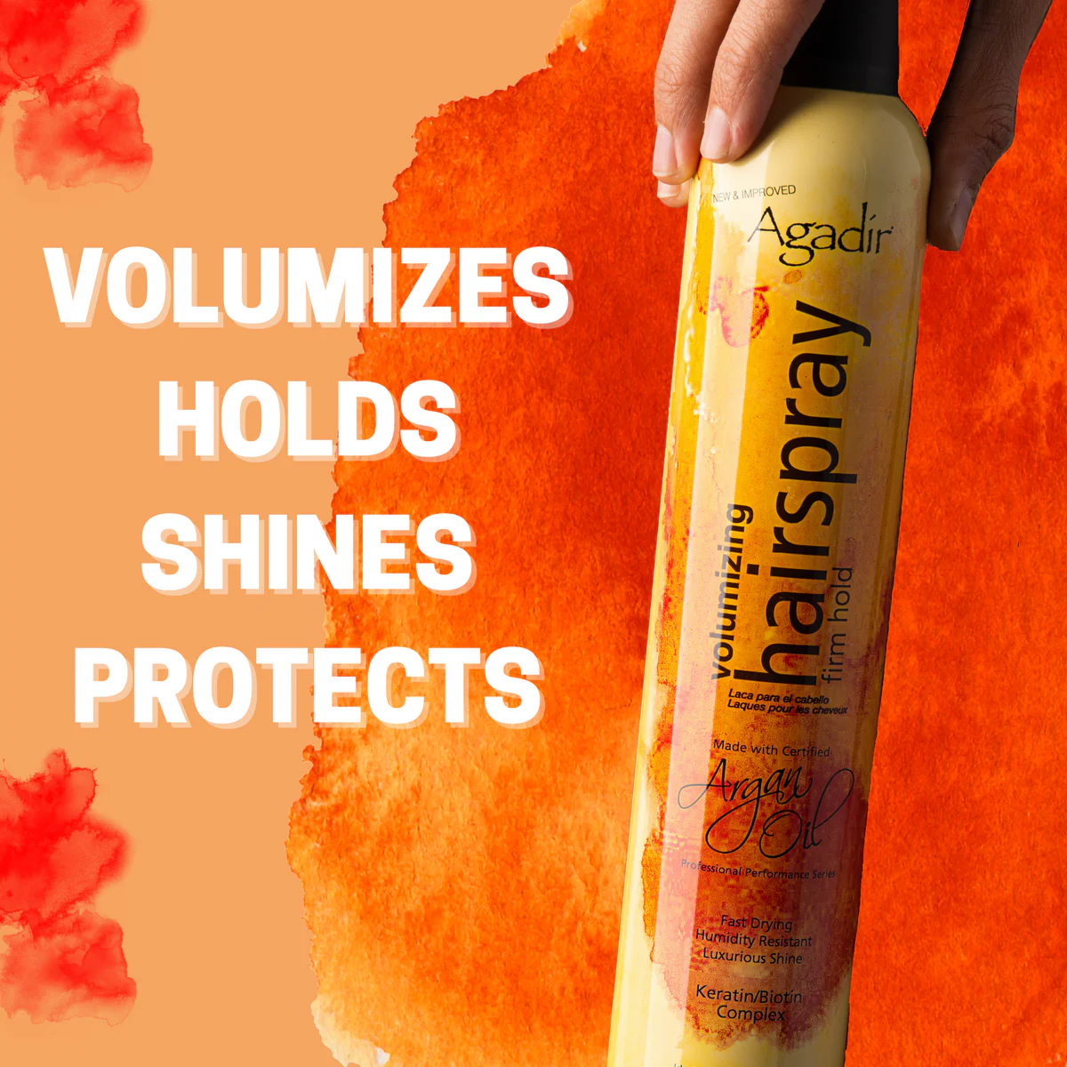 Agadir Argan Oil Volumizing Hairspray Firm Hold - Image 3