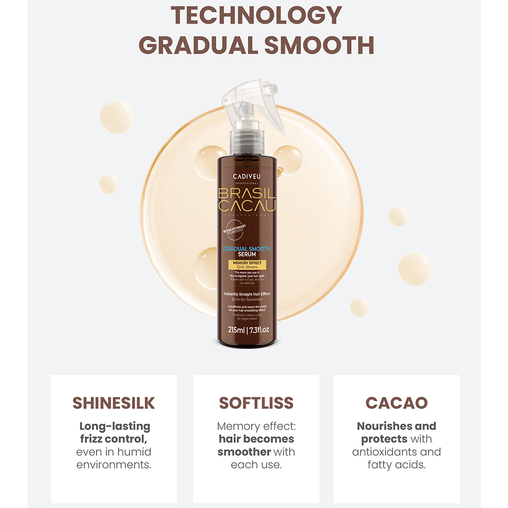 Brasil Cacau Gradual Smooth Serum, 215ml - Image 4