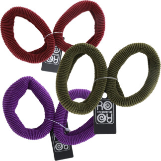 Hair Elastics Ribbed, 4cm, 2 Pieces