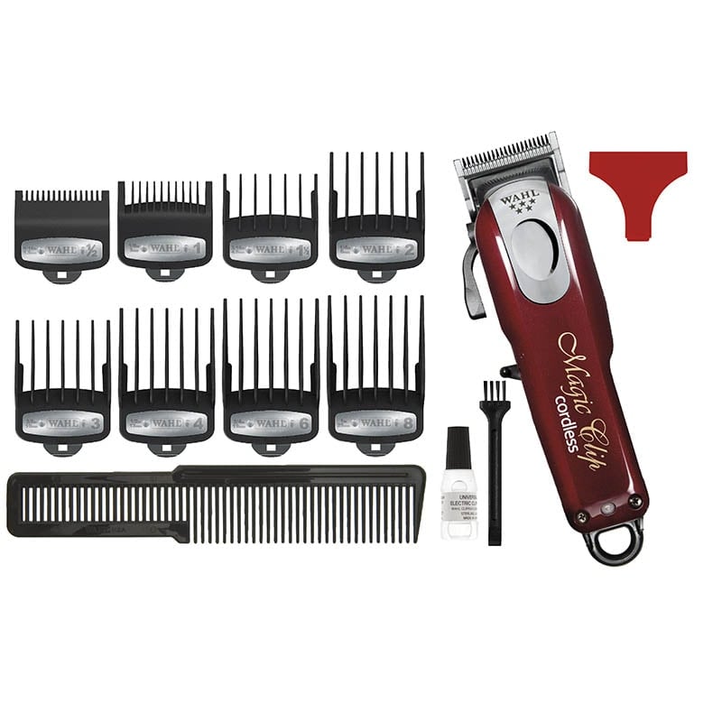 WAHL Professional 5 Star Cordless Magic Clip Clipper with Combs