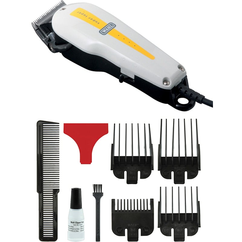 Wahl Super Taper Corded Clipper with 4 Combs - Hair Health & Beauty