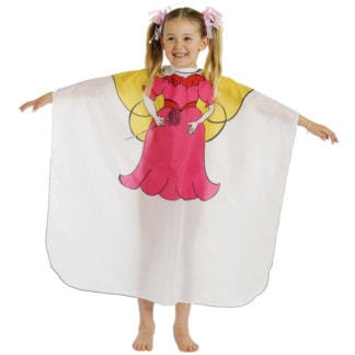 Kids Cape White with Characters, Angel, Hook & Loop