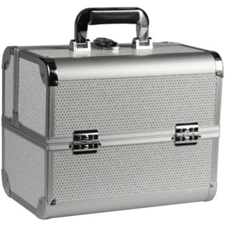 Beauty Aluminium Case, 1 Part, White Crystal, Empty