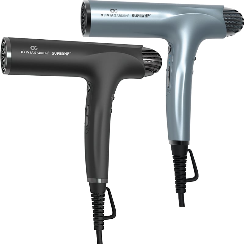 Olivia Garden SuperHP Professional Hair Dryer 1875 Watt with 3 FREE Brushes