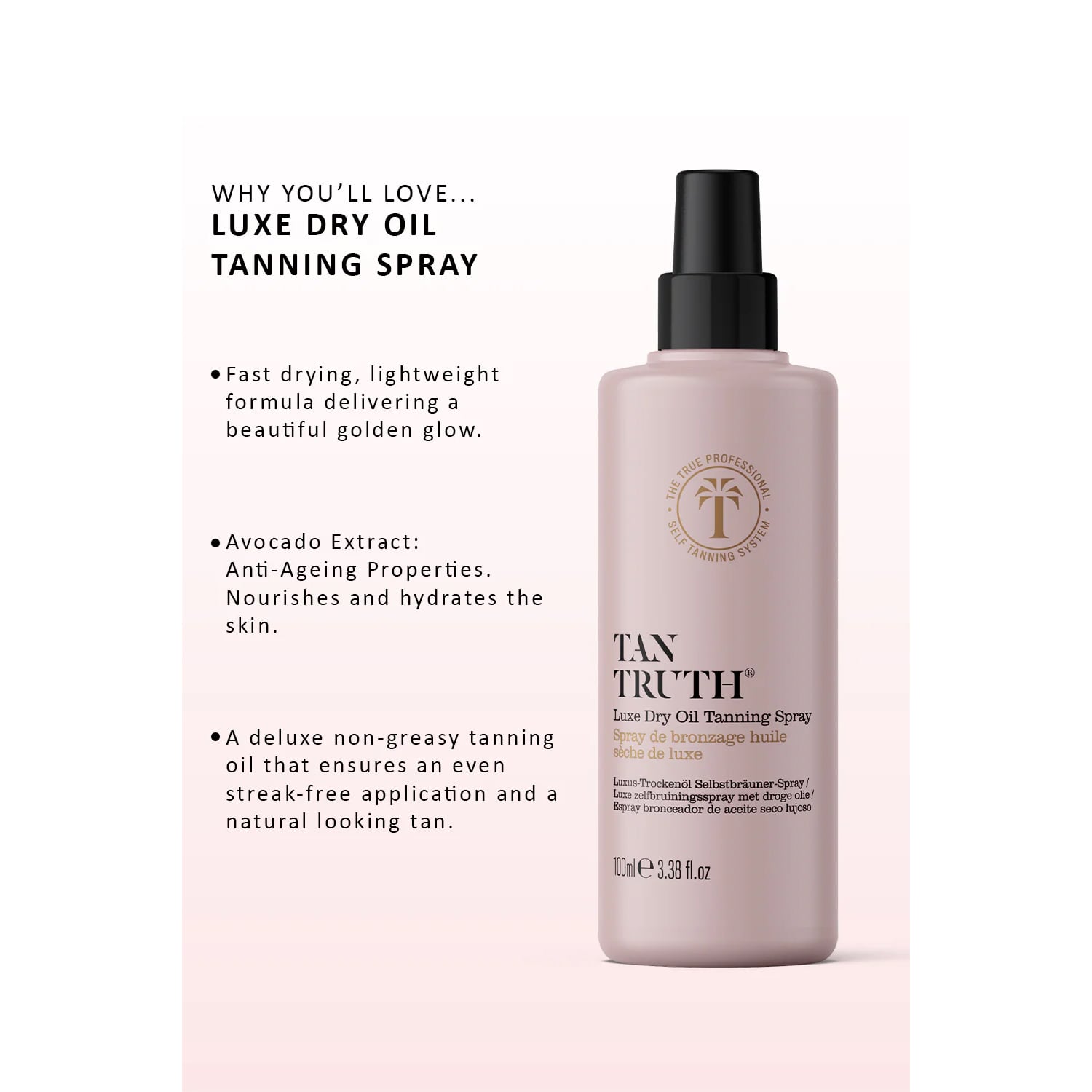 Tan Truth Luxe Dry Oil Tanning Spray, 100ml - Image 3