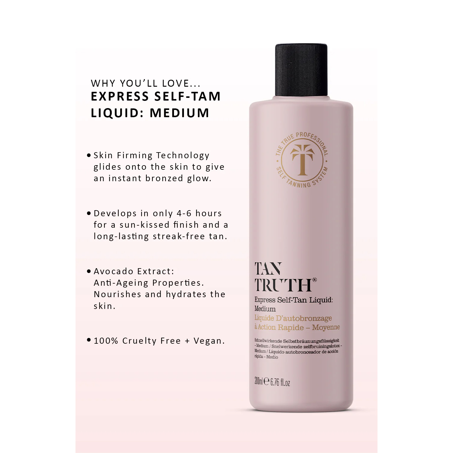 Tan Truth Express Self-Tan Liquid: Medium, 200ml - Image 3