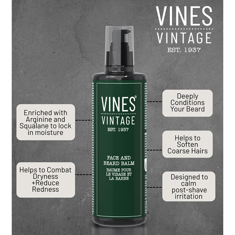 Vines Vintage Face & Beard Balm, 150ml - Image 2