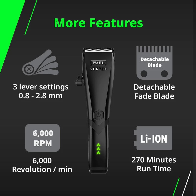 Wahl Vortex Hair Clipper Cordless - Image 6