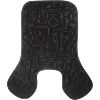 Cutting Collar Black Embossed with Tools Motif, Long