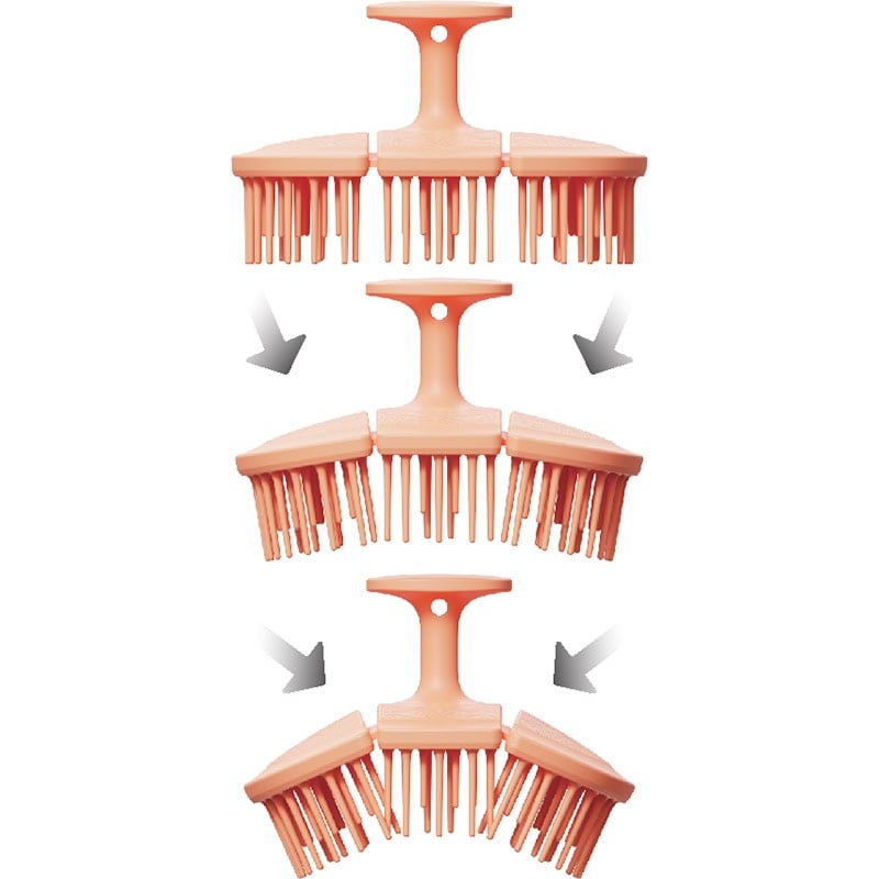 Hairware Origami Triple-Fold Massage Brush - Image 2