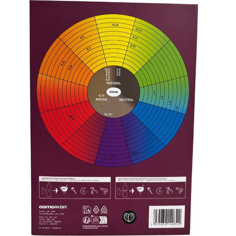OSMO IKON Glossy Gloss Demi-Permanent Colour Tuft Shade Chart - Image 2