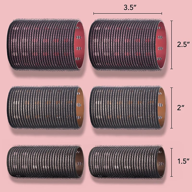 Fromm Thermalux Aliminium Core Hair Rollers Self-Grip Rollers, 12/Pack with Bag - Image 6