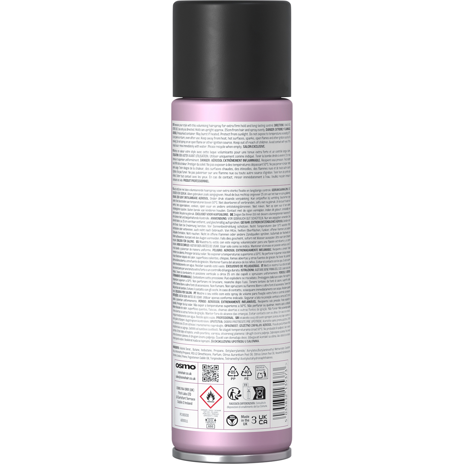 OSMO Extreme Extra Firm Hair Spray, 500ml - Image 2