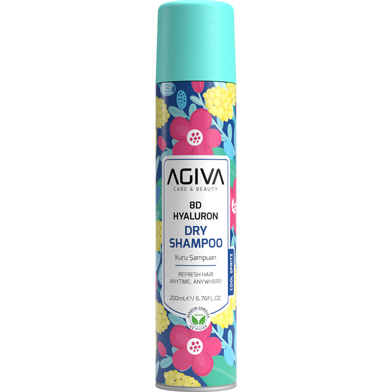 Agiva 8D Hyaluron Dry Shampoo for Dry, Weak & Brittle Hair, 200ml