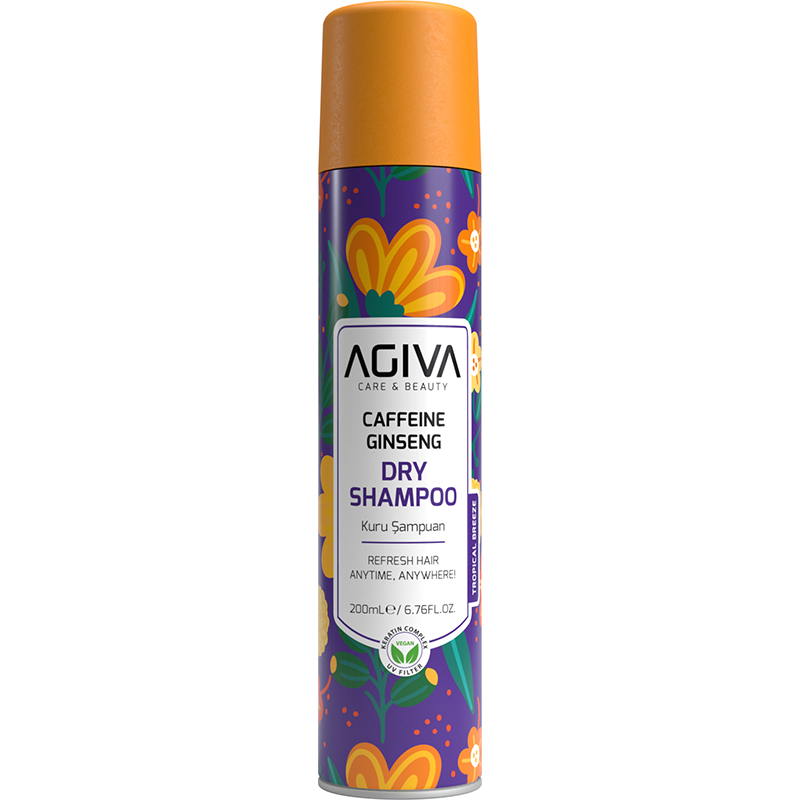 Agiva Caffeine & Ginseng Dry Shampoo for Weak Hair Prone to Loss & Shedding, 200ml